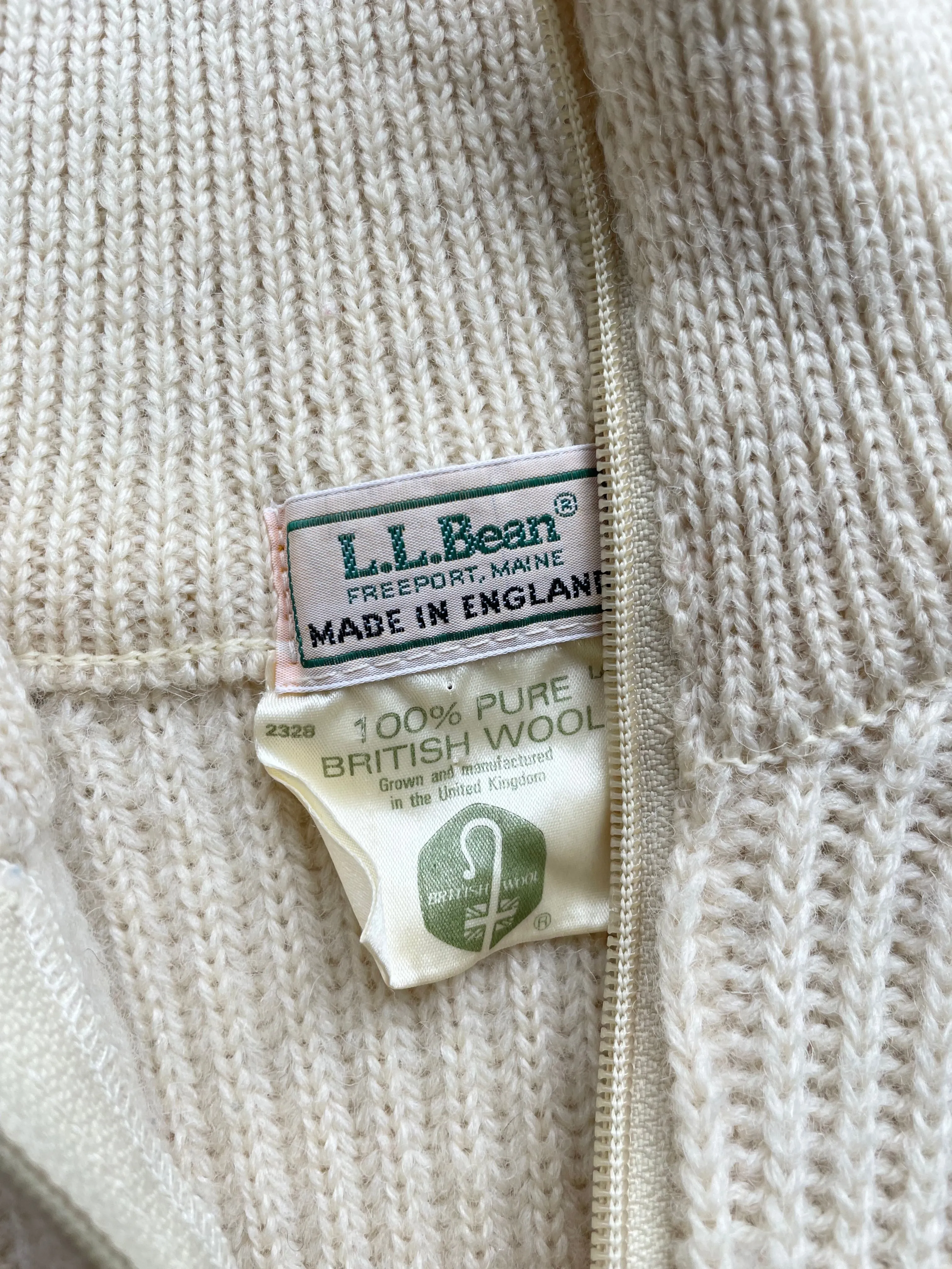 1980s L.L. Bean Wool Sweater Jacket