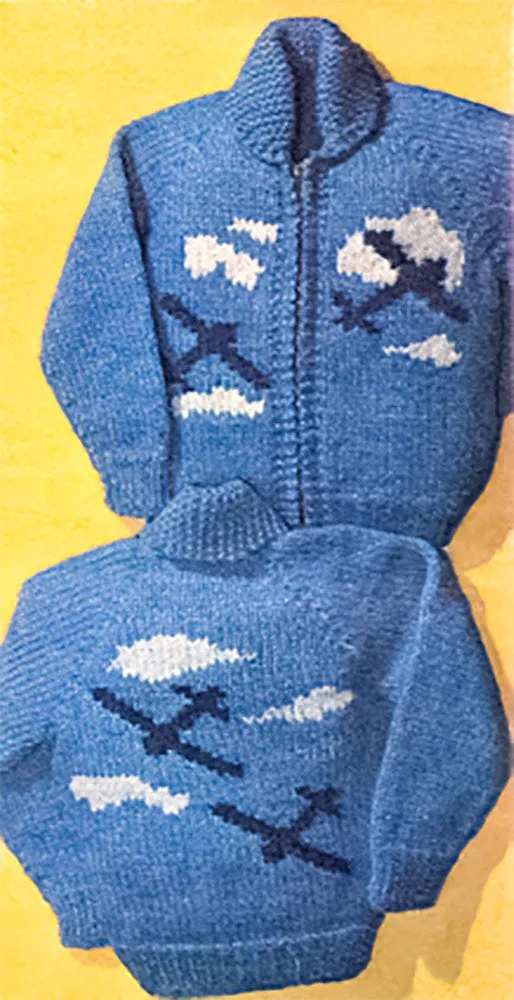 Aeroplane Cardigan Pattern