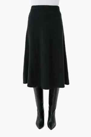 Black Hardin Midi Skirt