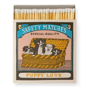 Boxed Wooden Matches: Puppy Love