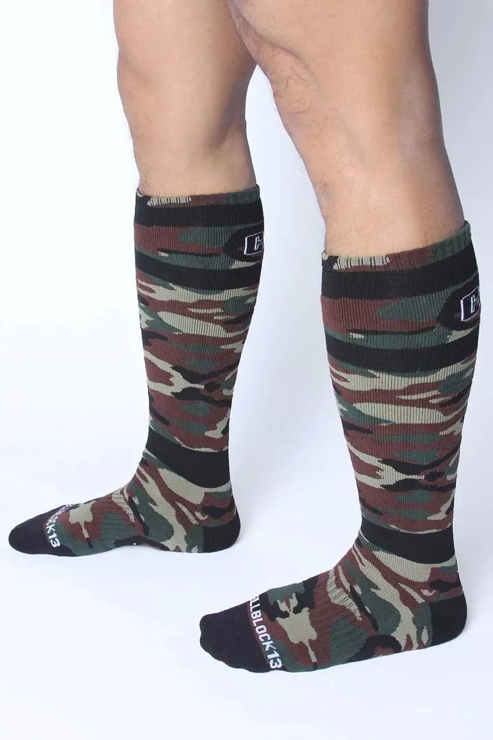 CellBlock 13 Foxhole Socks Green A079 Size One Size