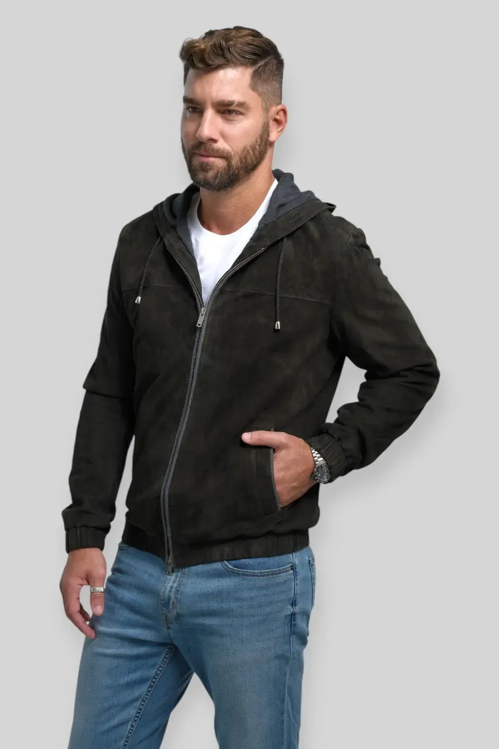 Cesare Suede Leather Jacket