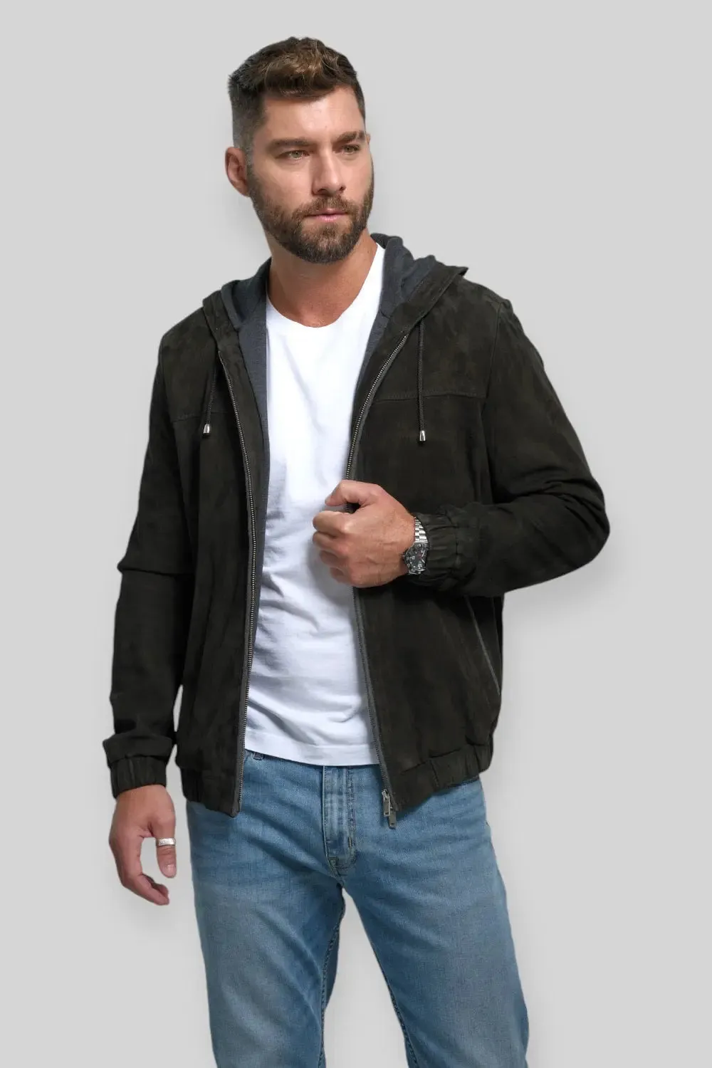 Cesare Suede Leather Jacket