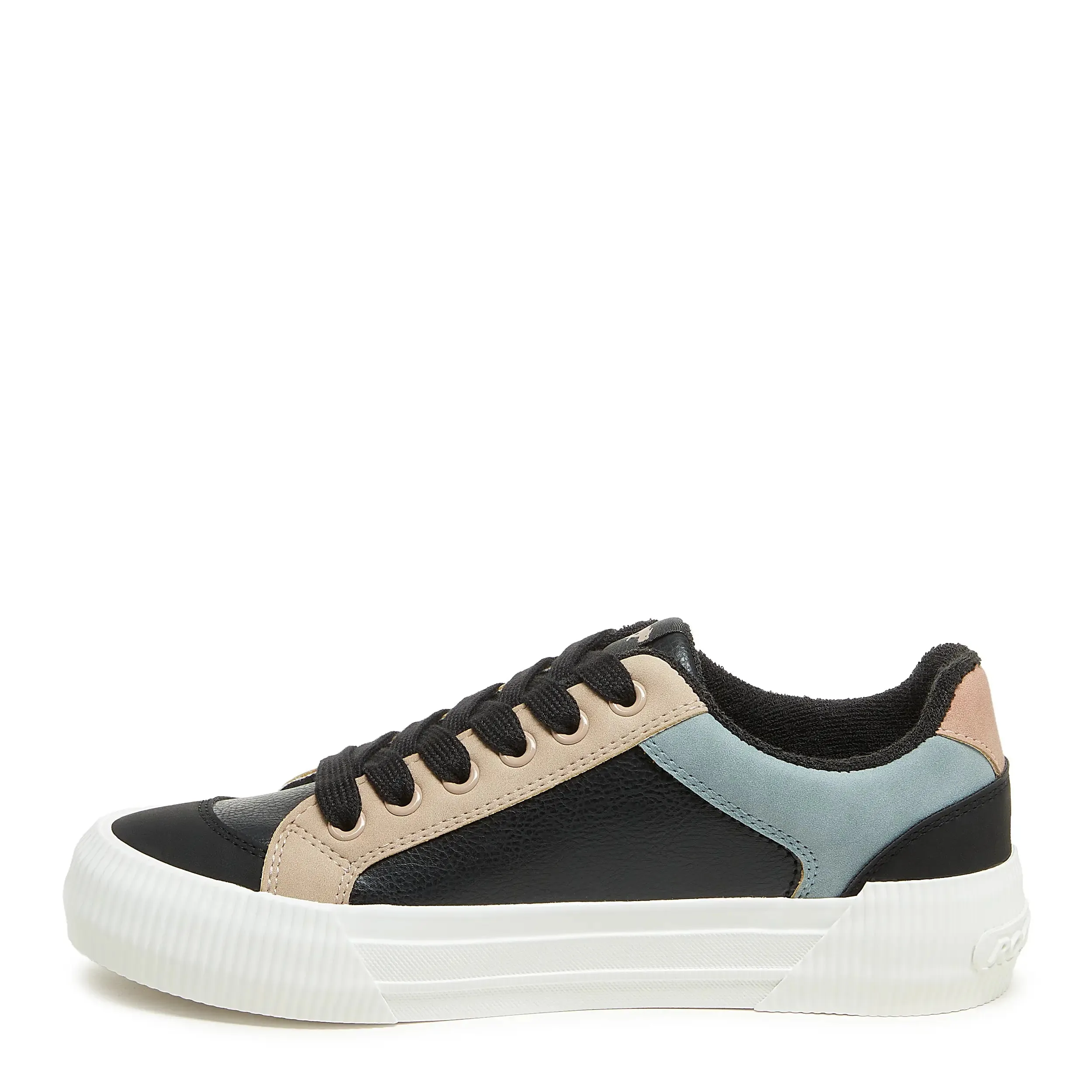 Cheery Black Colour Block Trainers