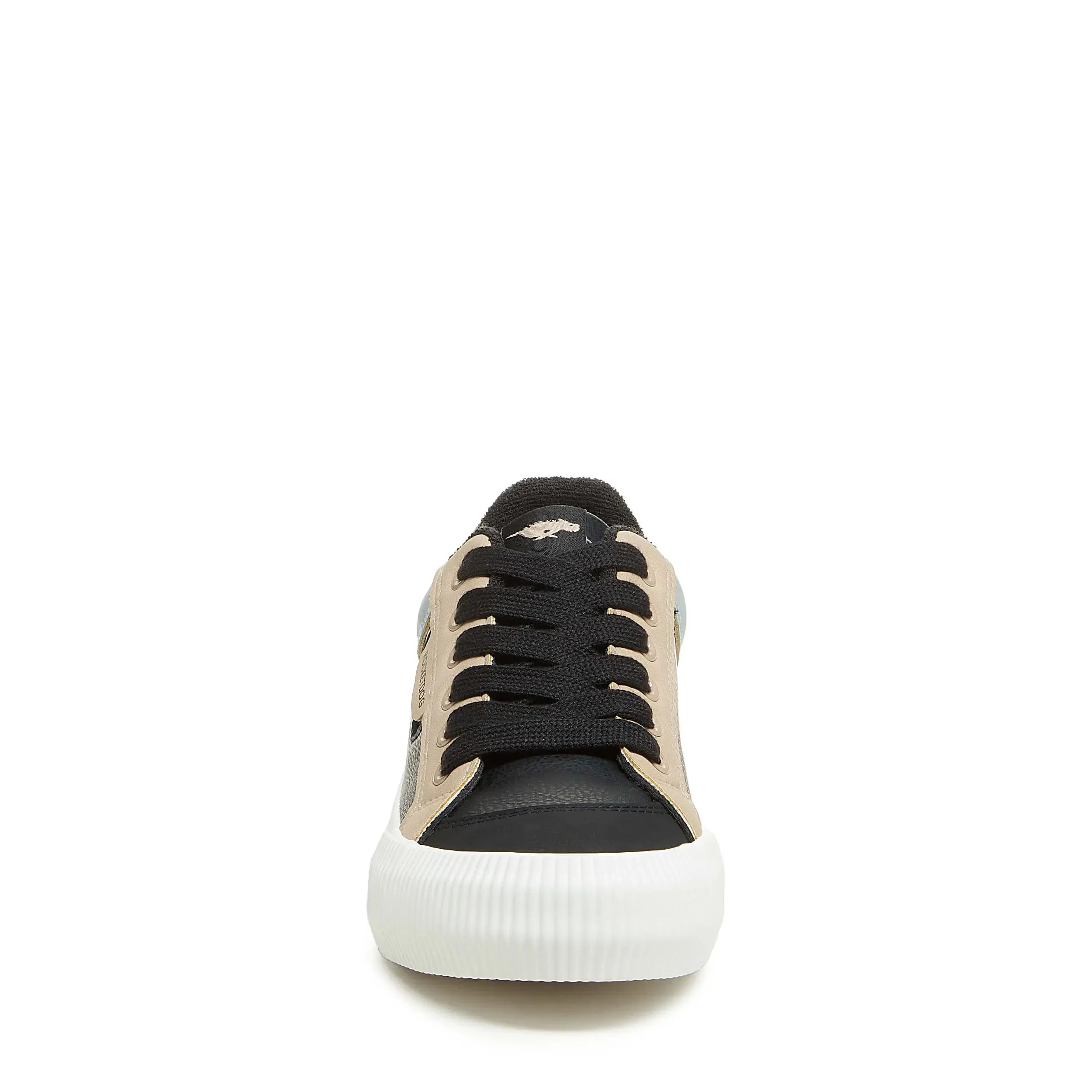 Cheery Black Colour Block Trainers