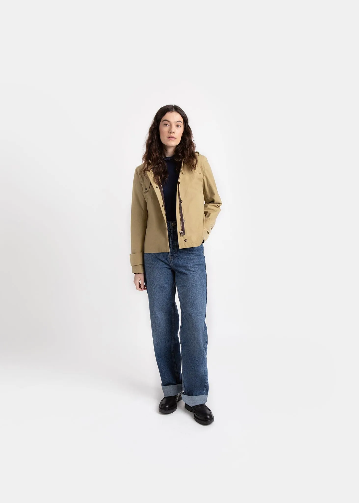 Cotton Blouson Camel