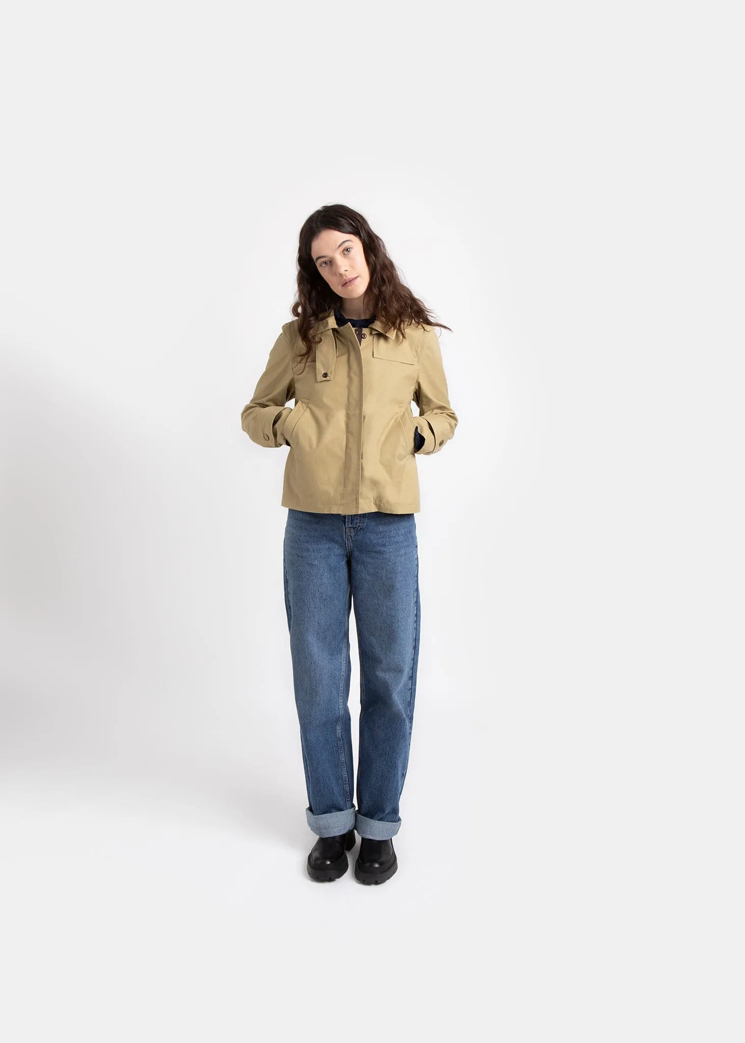 Cotton Blouson Camel