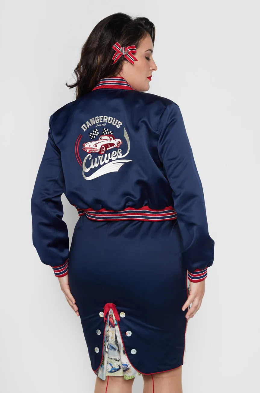 Dangerous Curves Bomber Jacket