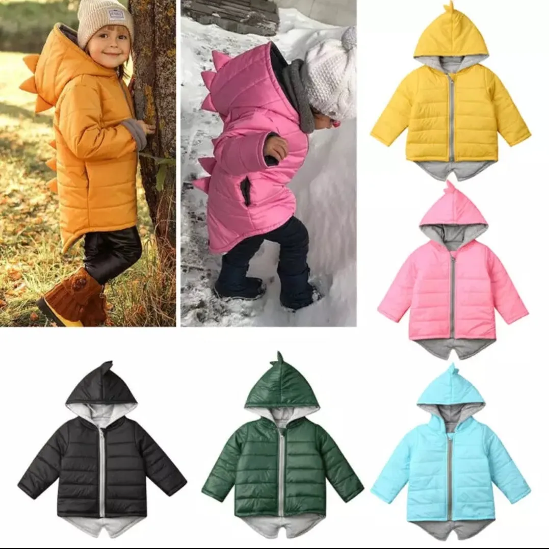 Dino Puffer Jacket Pink #1000318