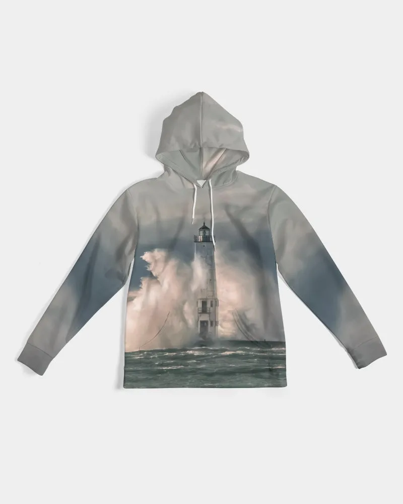 Frankfort Lighthouse Nature's Fury Men's Hoodie