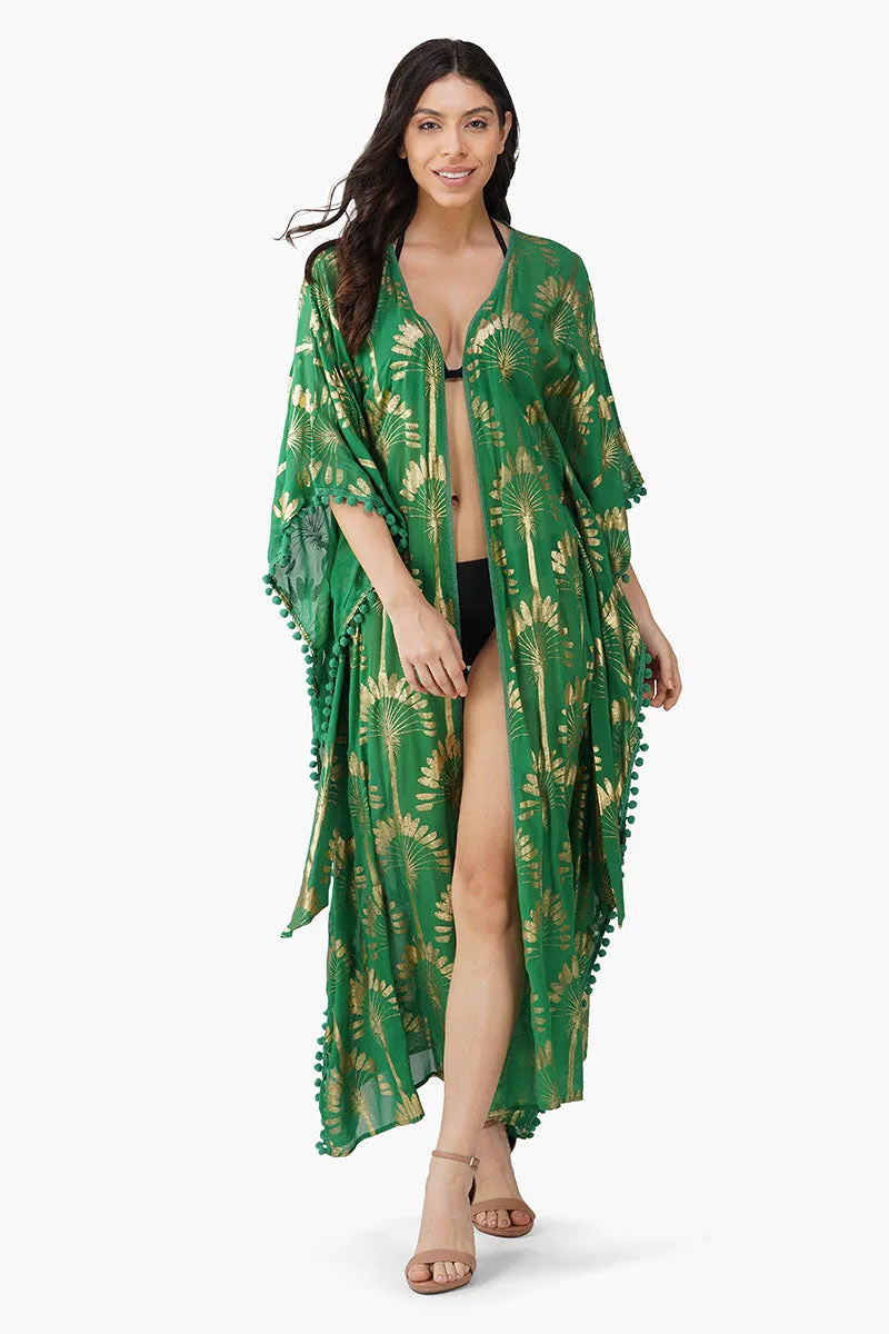 Golden Palm Maxi Cover Up