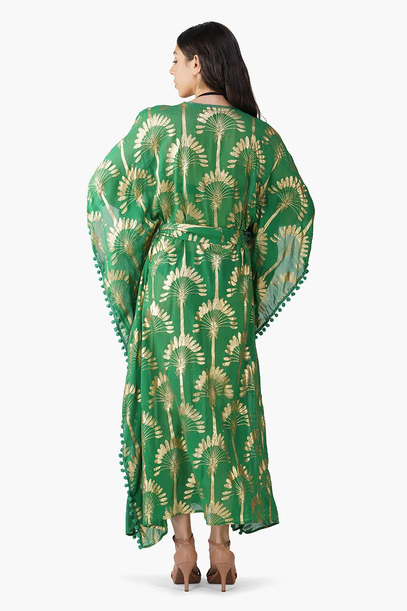 Golden Palm Maxi Cover Up