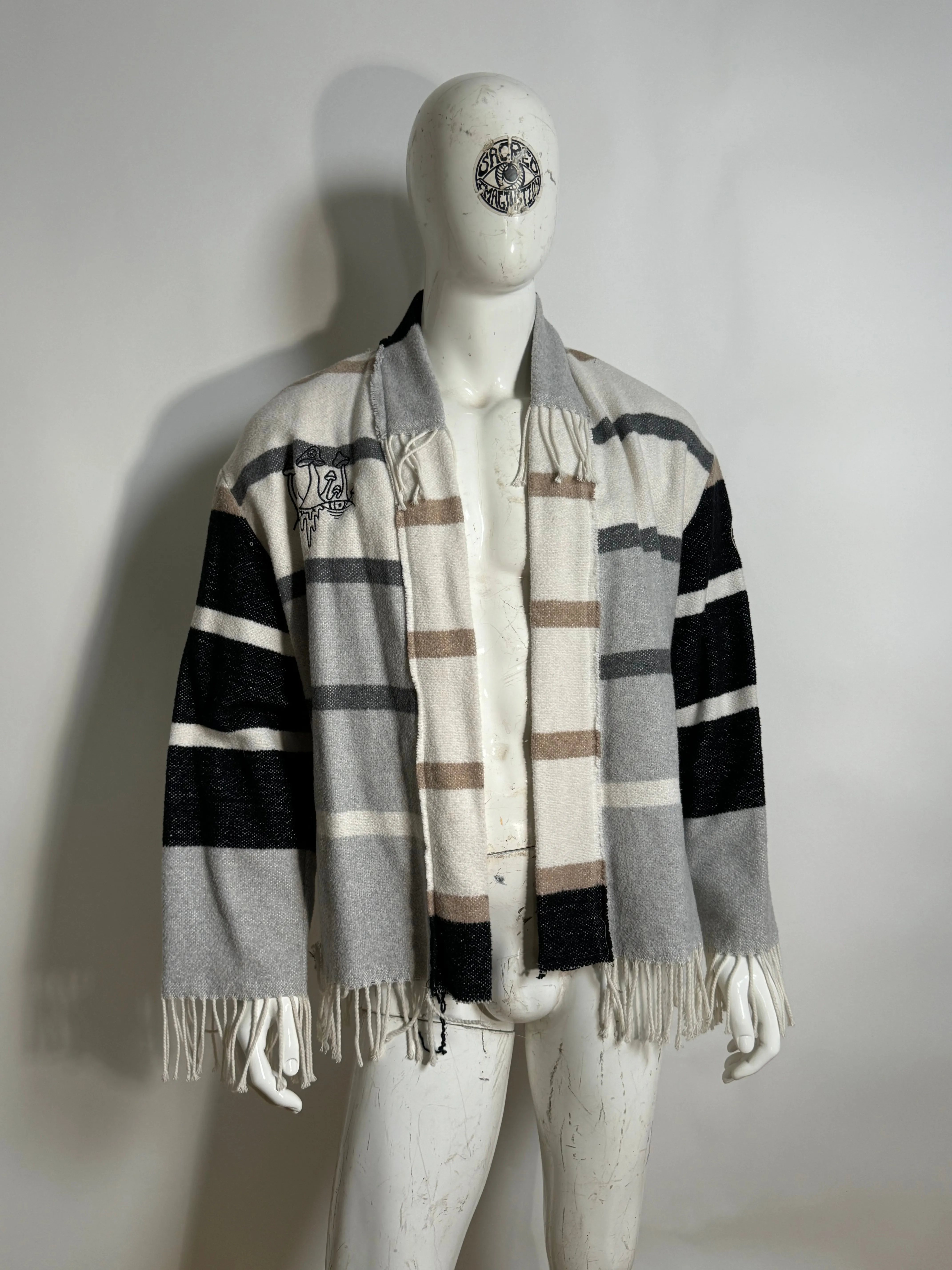 “Grayscale” Blanket Cardigan