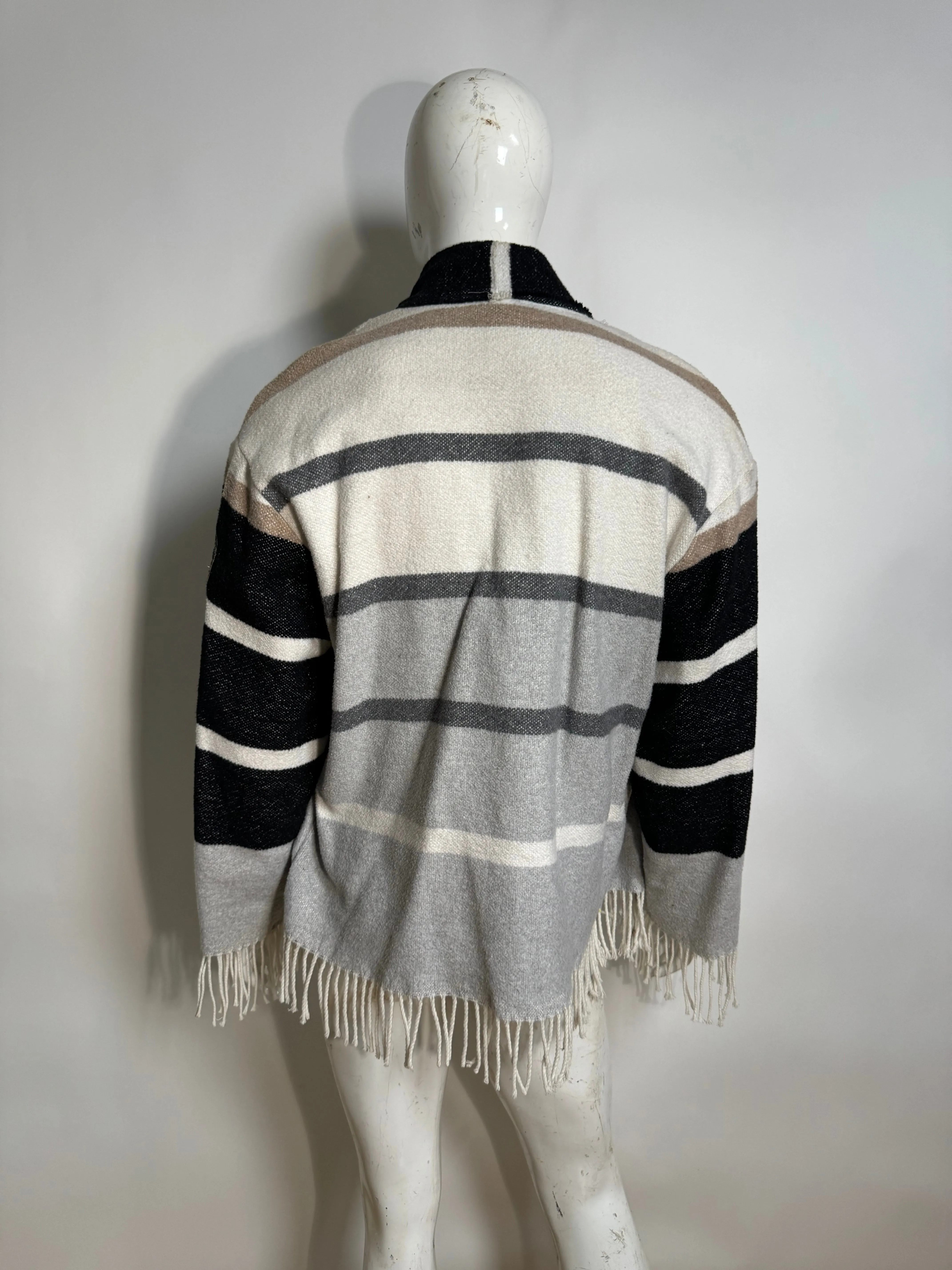 “Grayscale” Blanket Cardigan