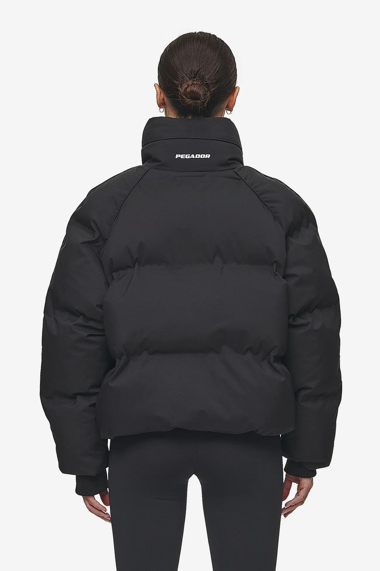 Henra Oversized Raglan Puffer Jacket Black