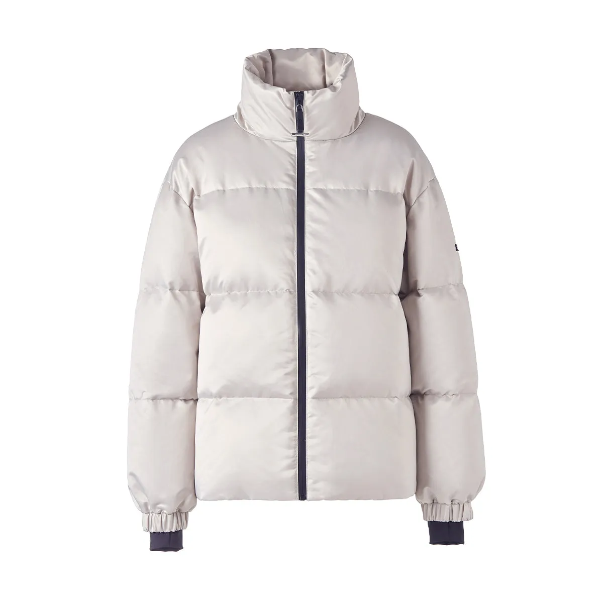 Human Zip Up Puffer Ski Jacket(Sliver)