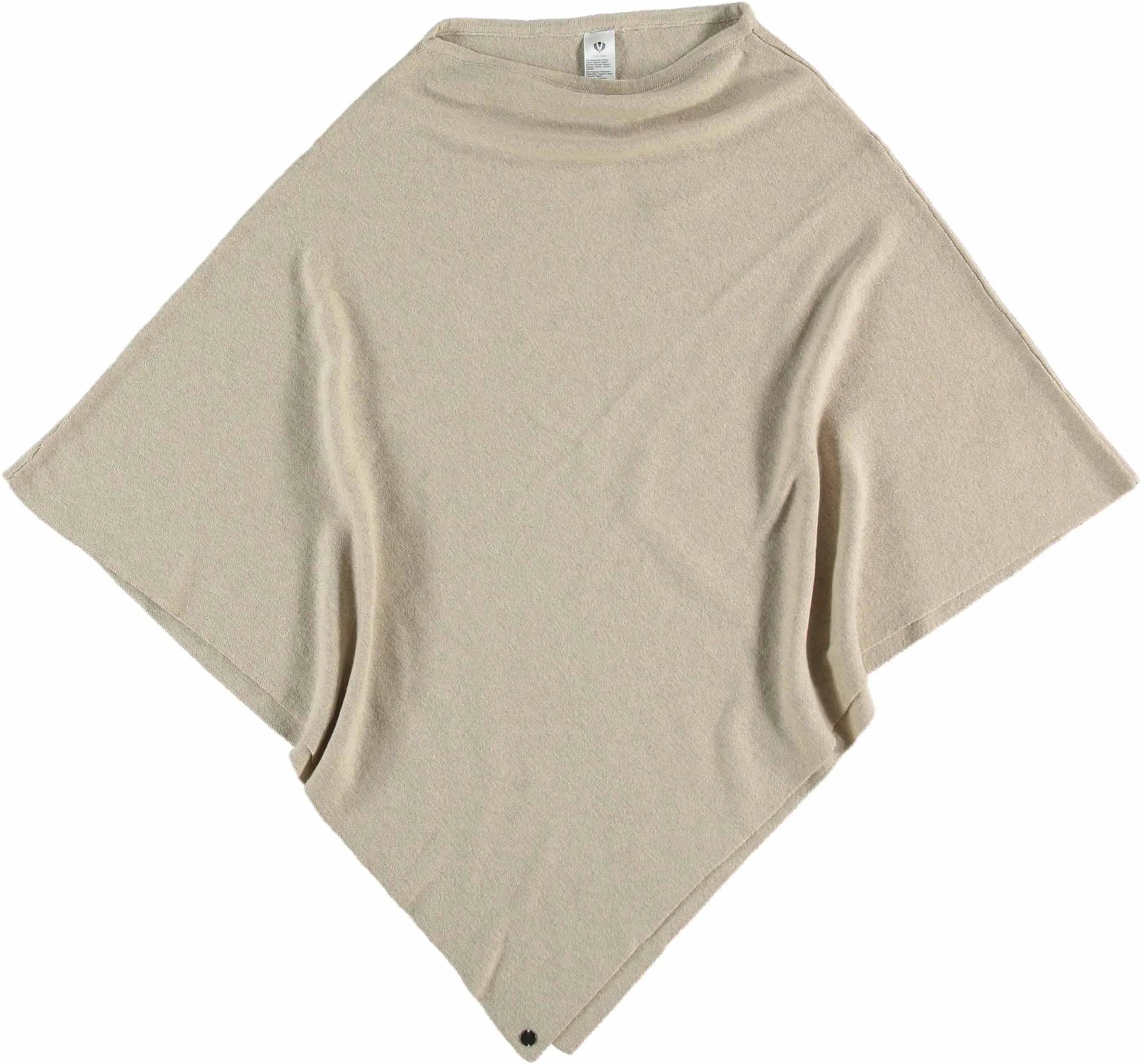 Jersey Knit Cotton Blend Poncho