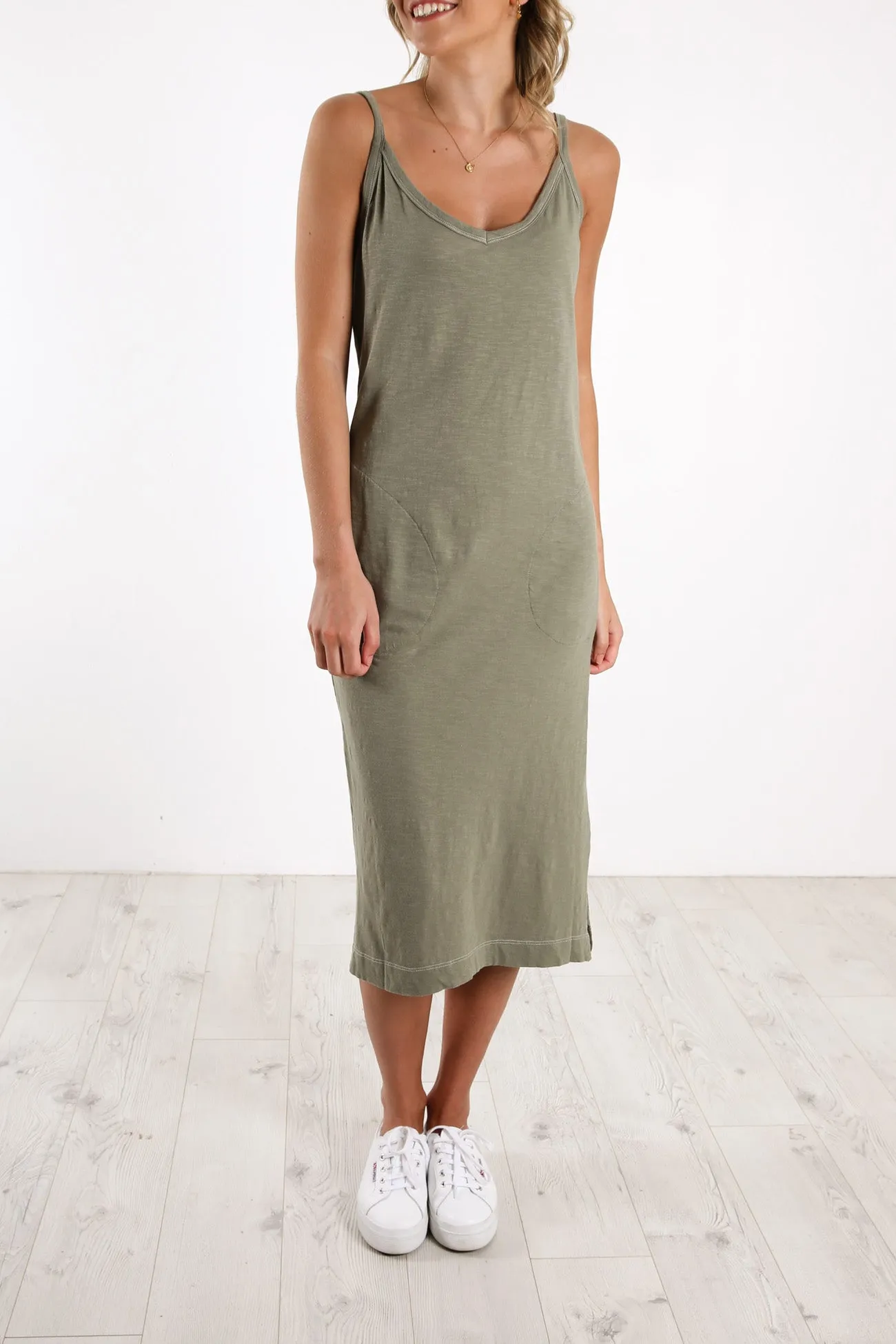 Jimbaryn Tank Dress Khaki