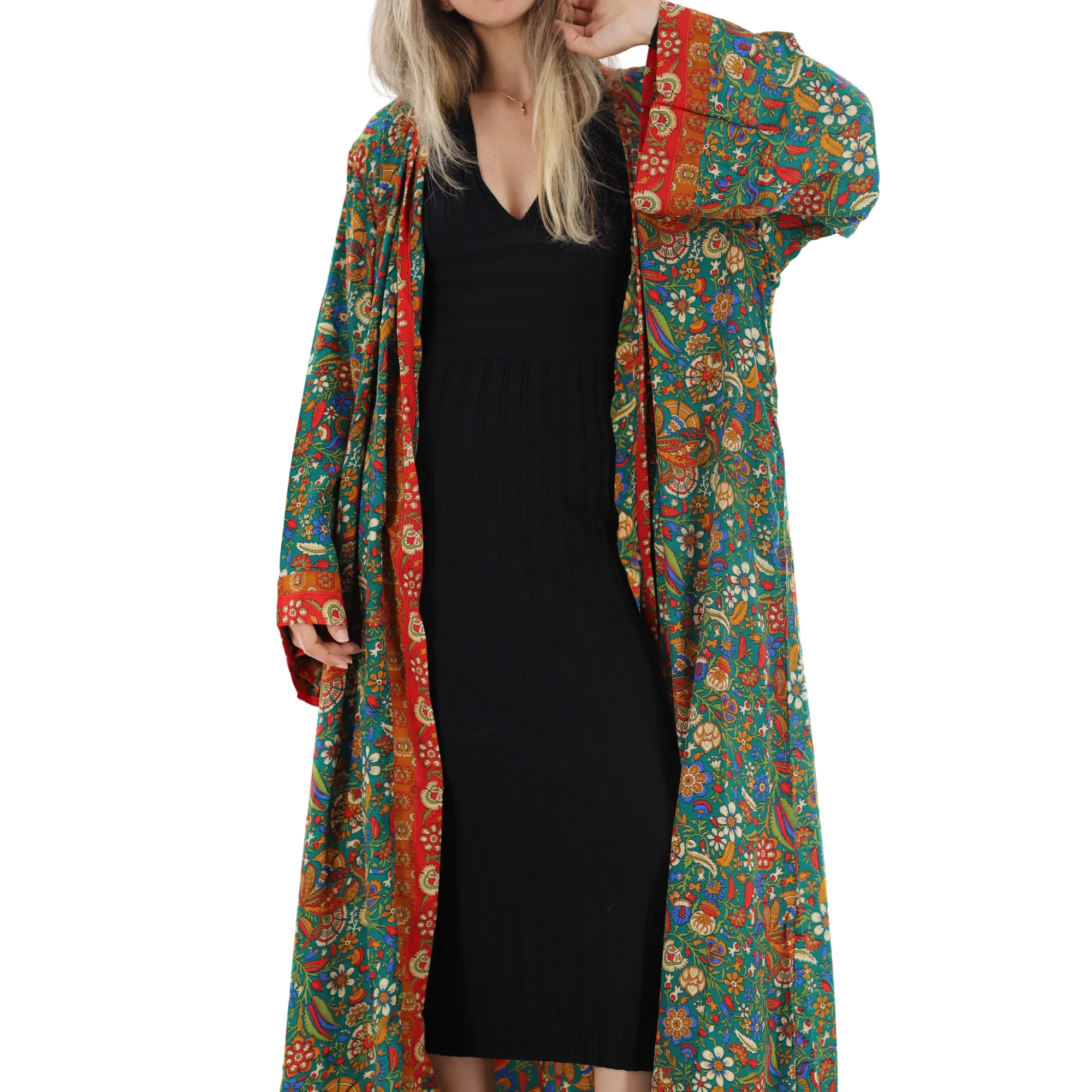 Long Floral 'Gemma' Kimono