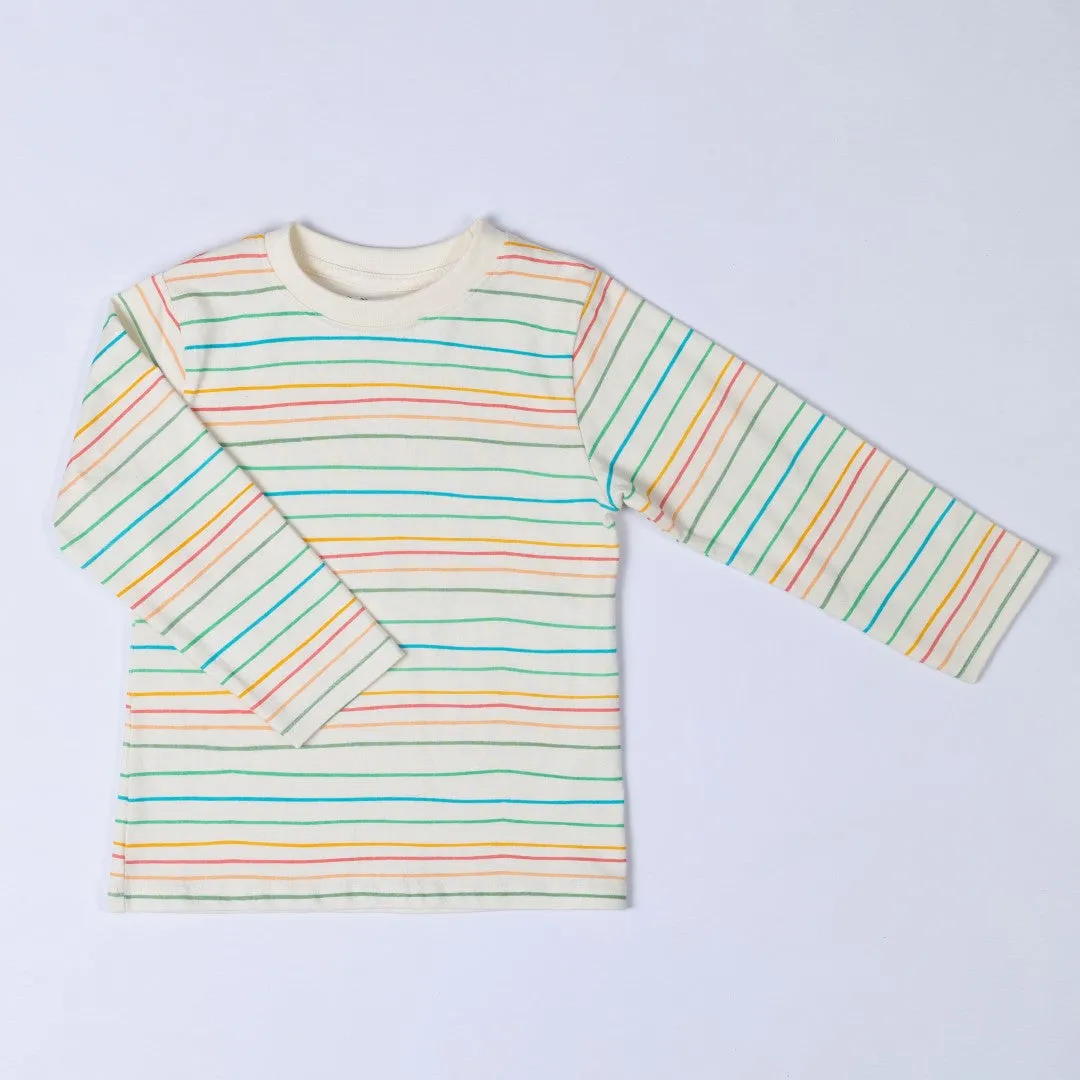 Long Sleeve T-Shirt | Multi-Colour Stripe