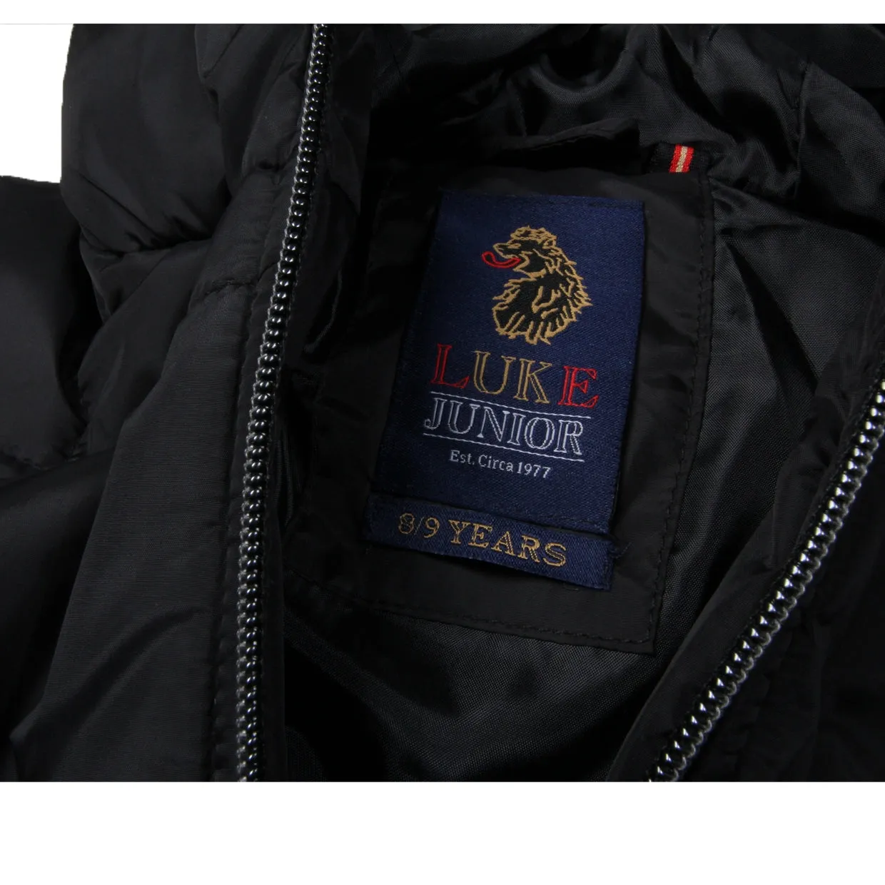 Luke 1977 Junior Black Southy Puffer Jacket