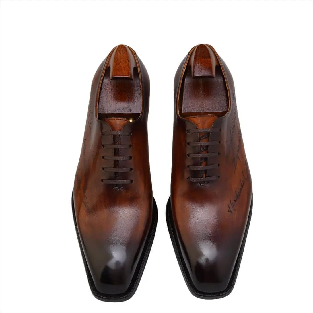 Majestic Patina Oxford - Chestnut Brown