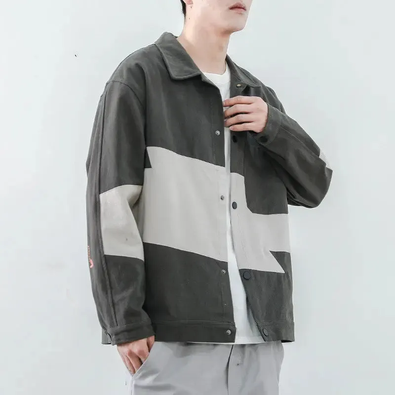 Male Ins Couple Street Ruffian Handsome Loose Casual Jacket Top