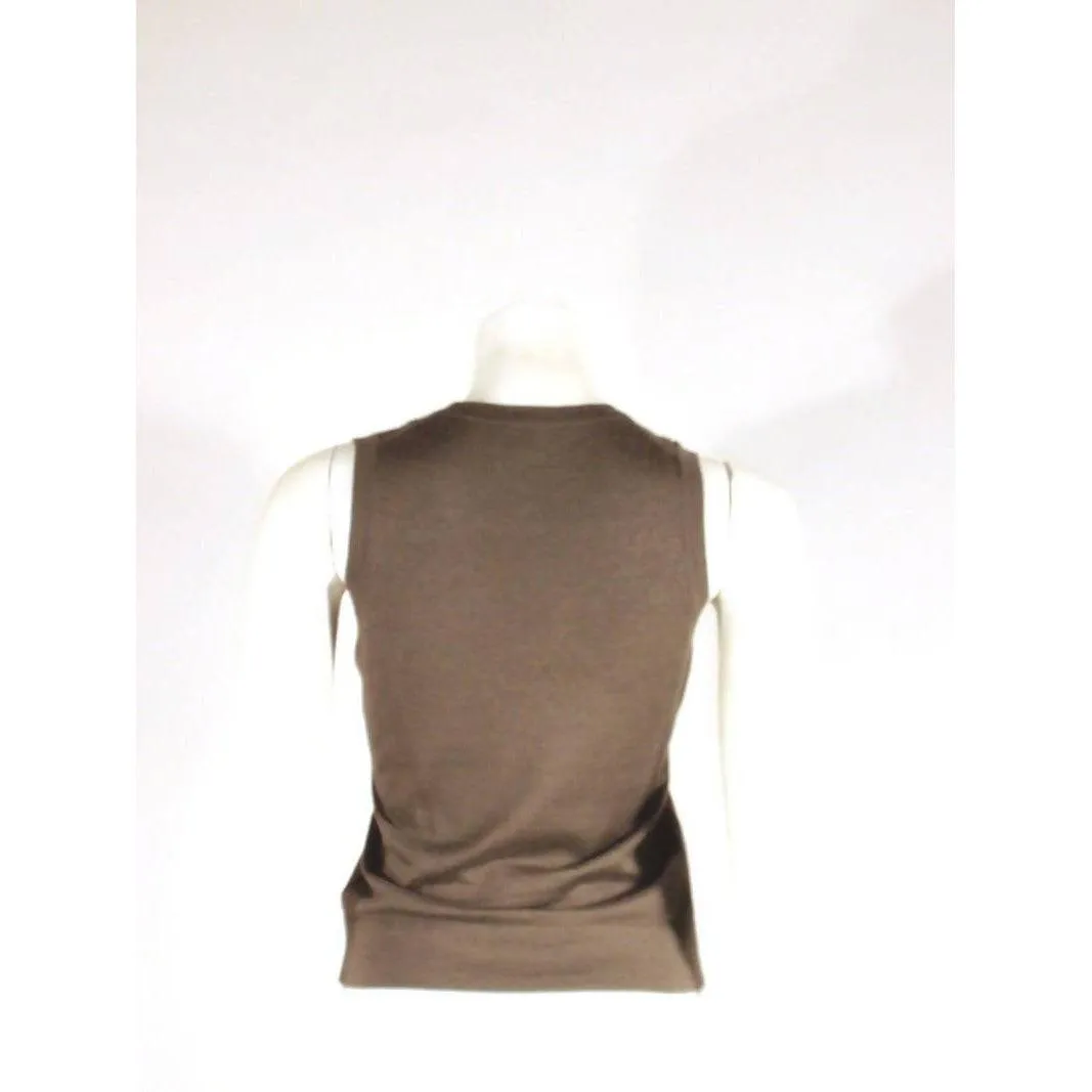 MARLOWE Two-Piece Dark Grey Tank and Cashmere Cardigan | Size S