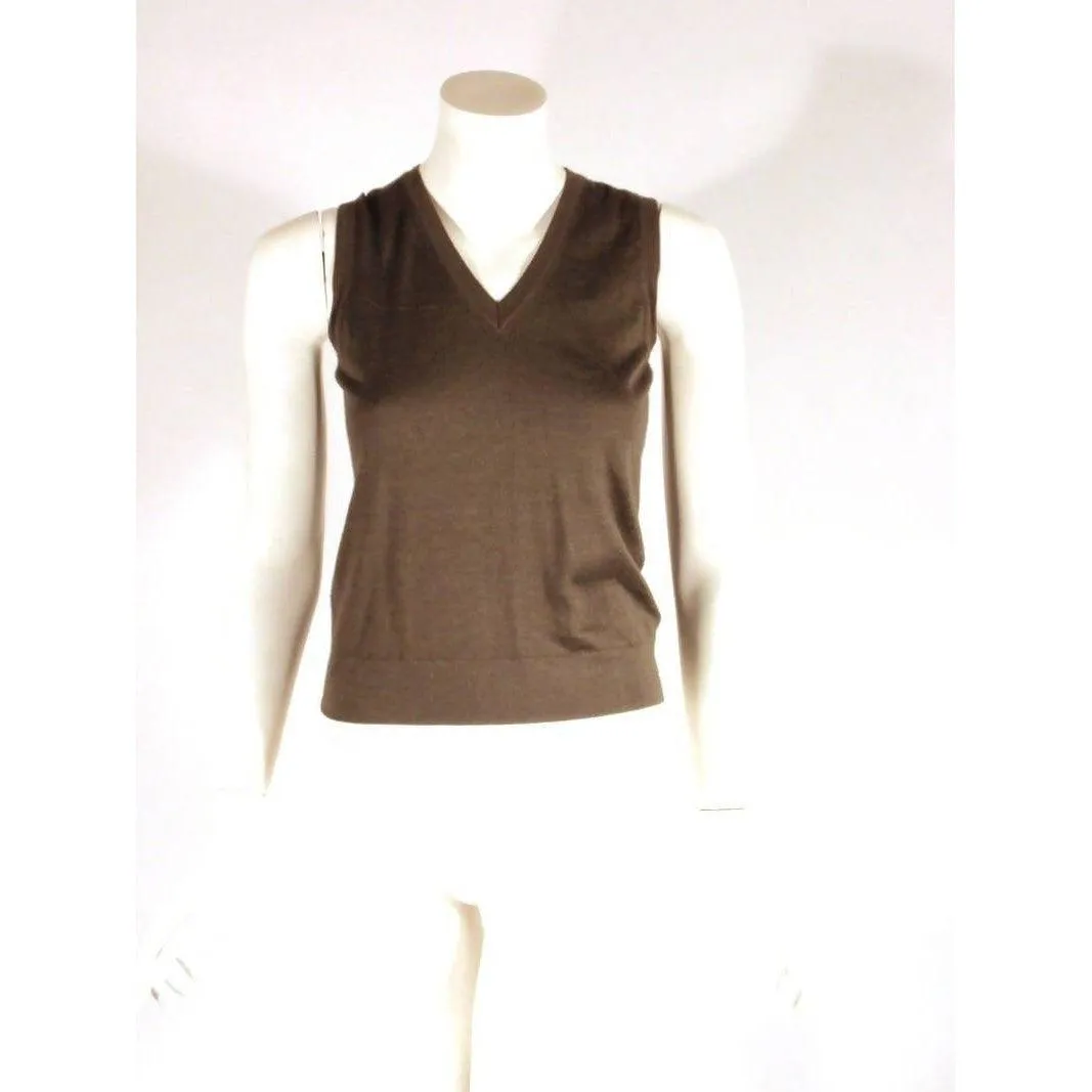 MARLOWE Two-Piece Dark Grey Tank and Cashmere Cardigan | Size S