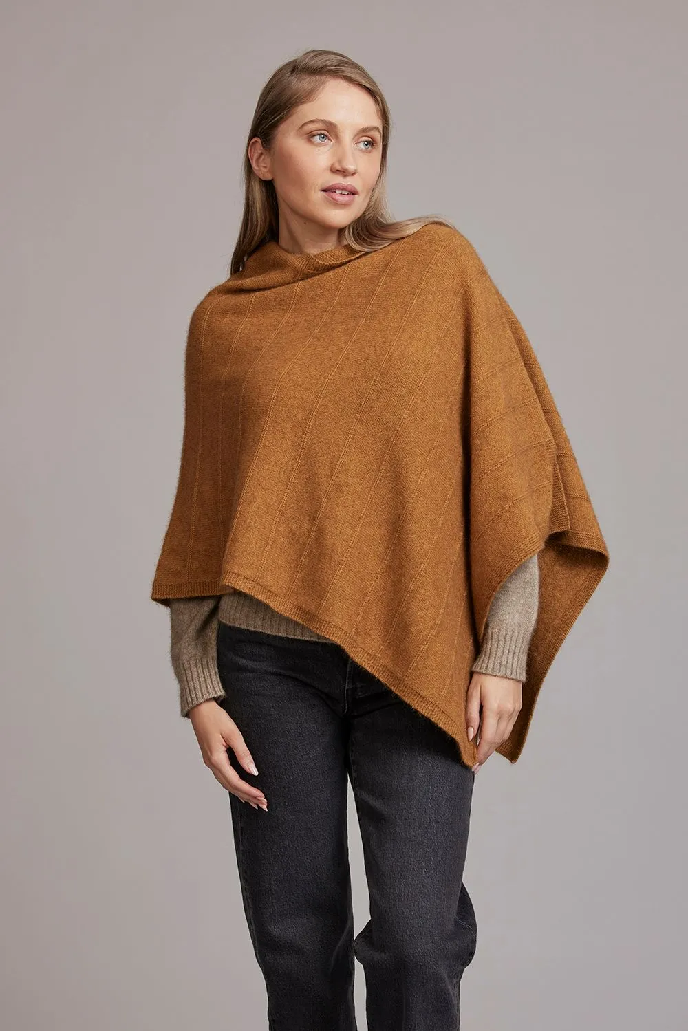 McDonald Textiles - 5007 Garter Detail Poncho