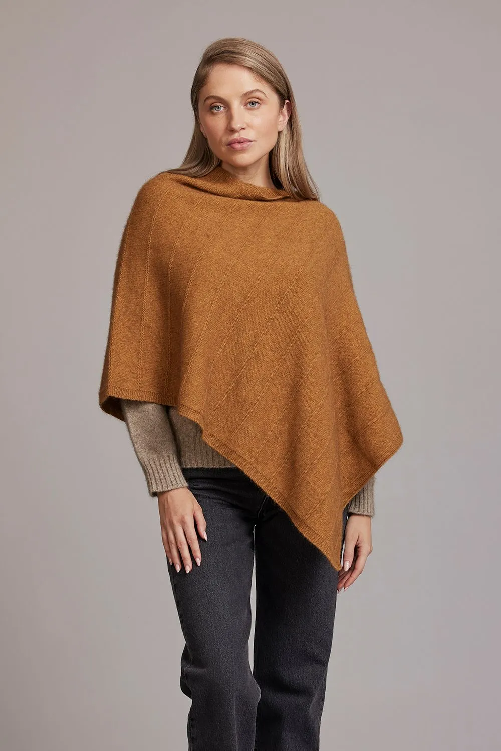 McDonald Textiles - 5007 Garter Detail Poncho