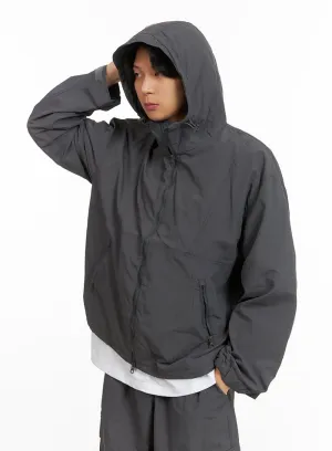 Men's Hooded Nylon Jacket IY424