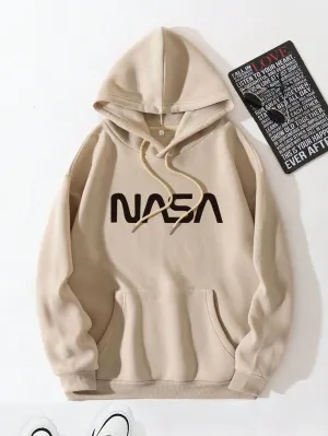 NASA Printed Unisex Oversized Relaxed Fit Premium Quality Casual Pullover Hoodie