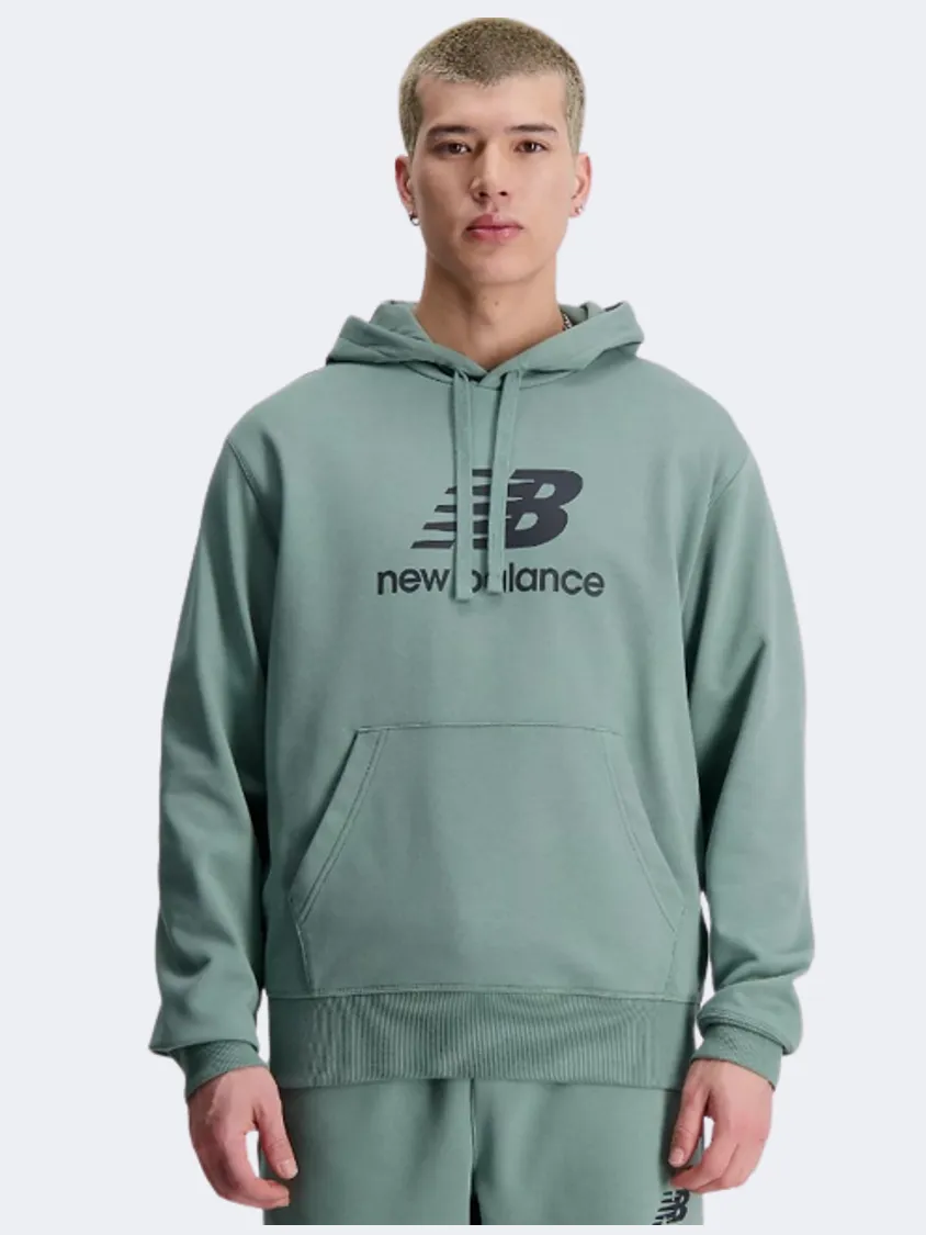 New Balance Essential Stacked Men Lifestyle Hoody Dark Juniper