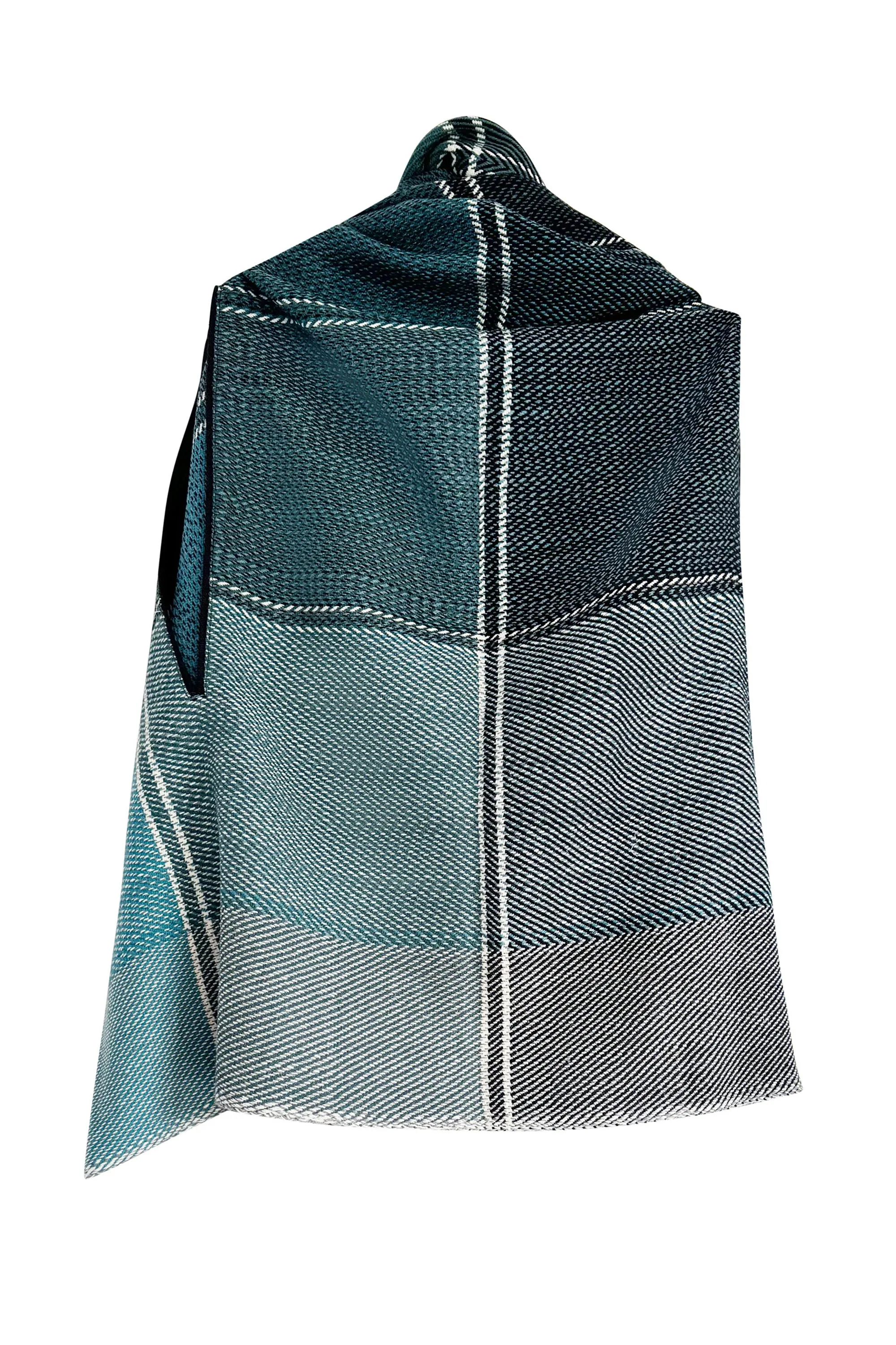 NEW! PETITE PLAID Wool Cape Tranquility