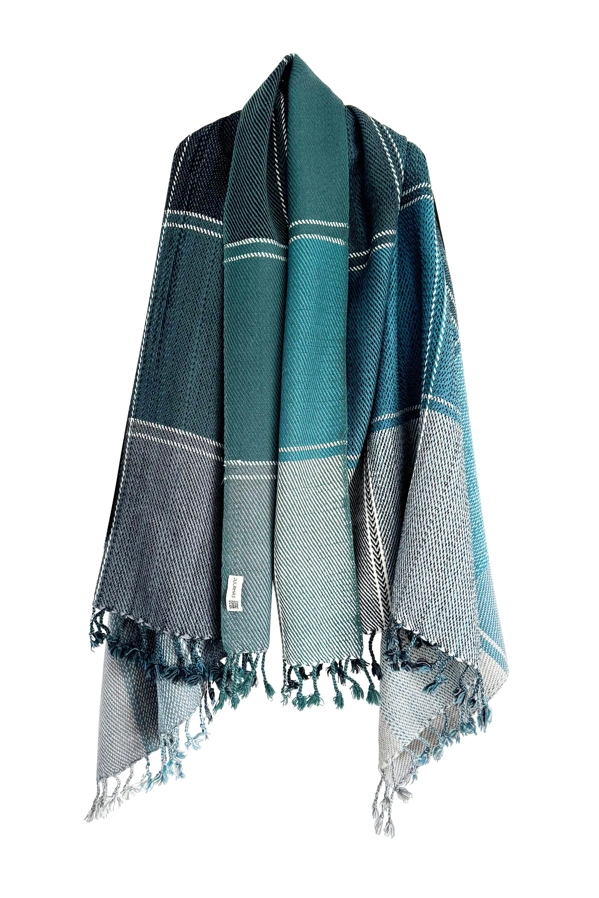 NEW! PETITE PLAID Wool Cape Tranquility