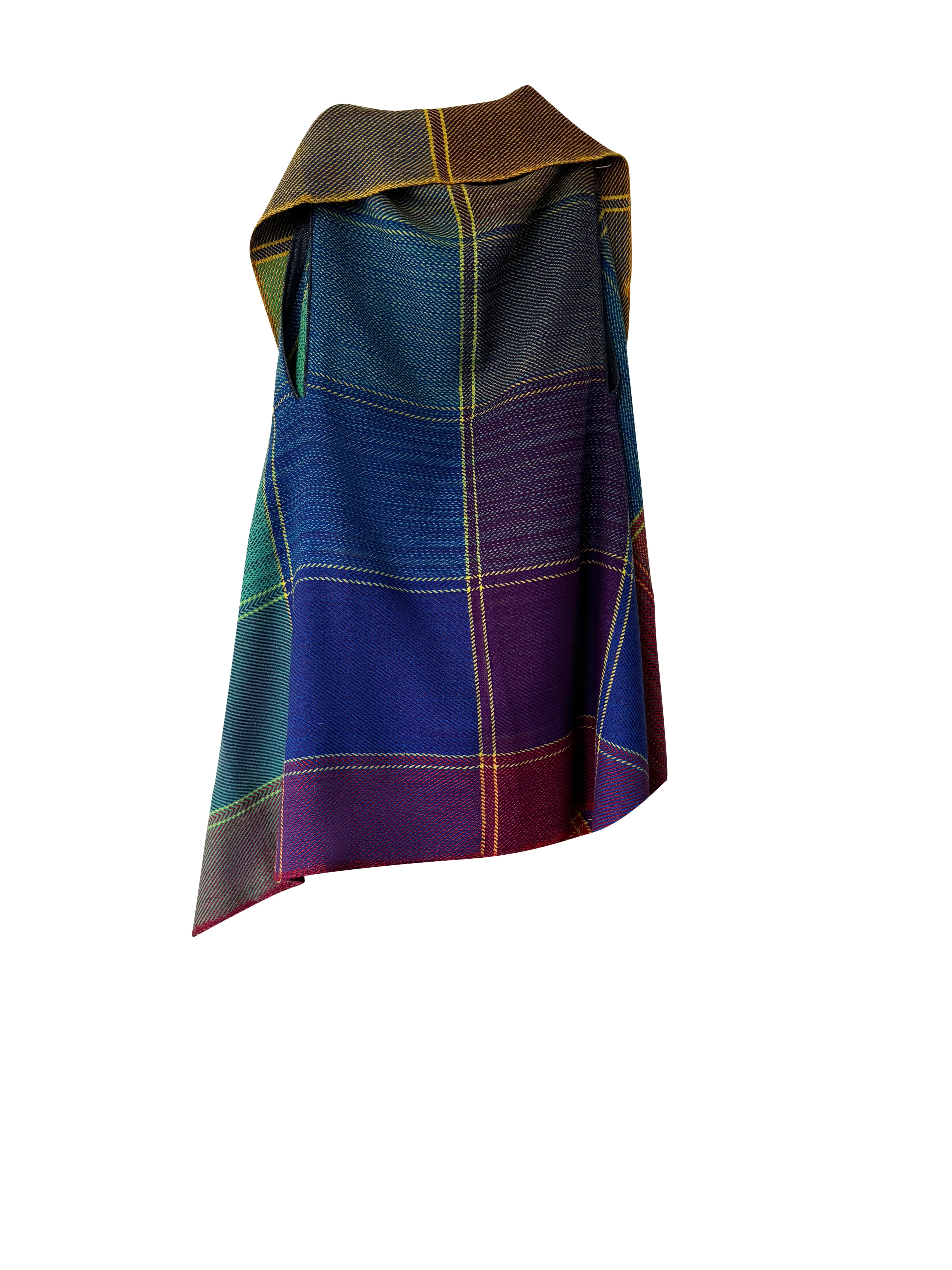 NEW! PLAID Wool Cape Joy JULAHAS 