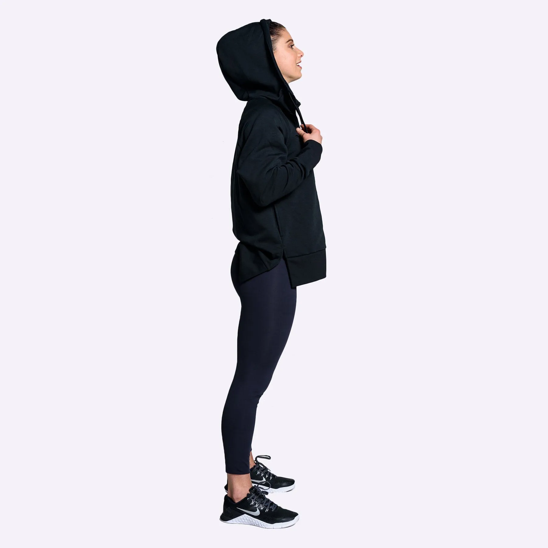 Nike Dry - Women's Full-Zip Training Hoodie - Black/Black