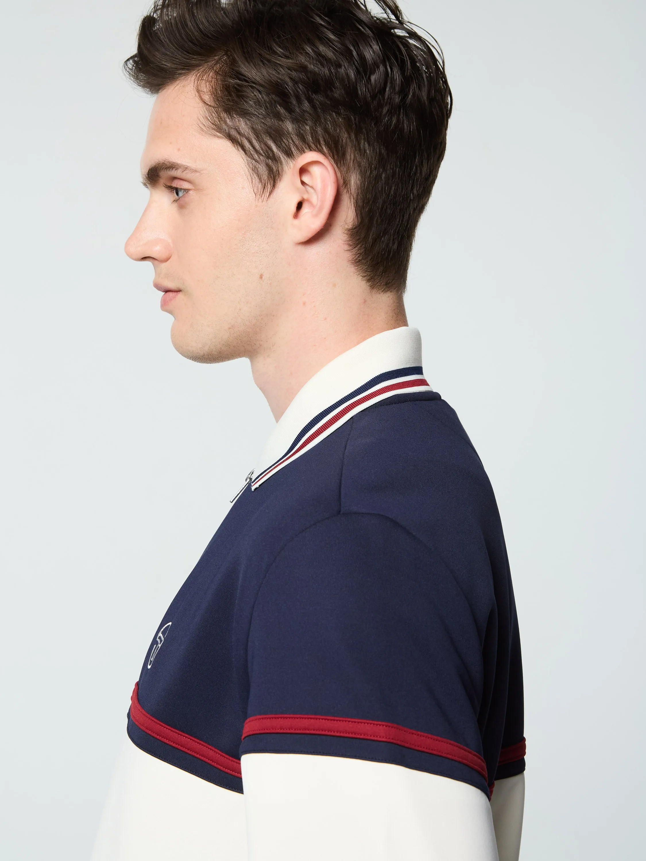 Olmi Track Jacket- Maritime Blue