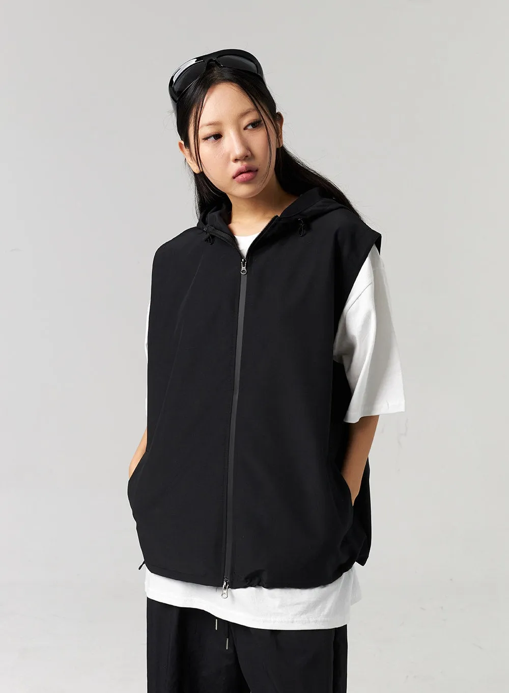 Oversized Hoodie Vest Unisex CL307