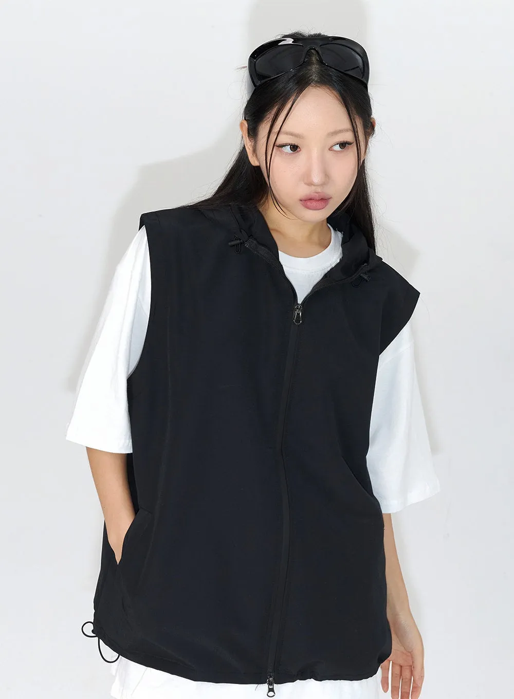 Oversized Hoodie Vest Unisex CL307