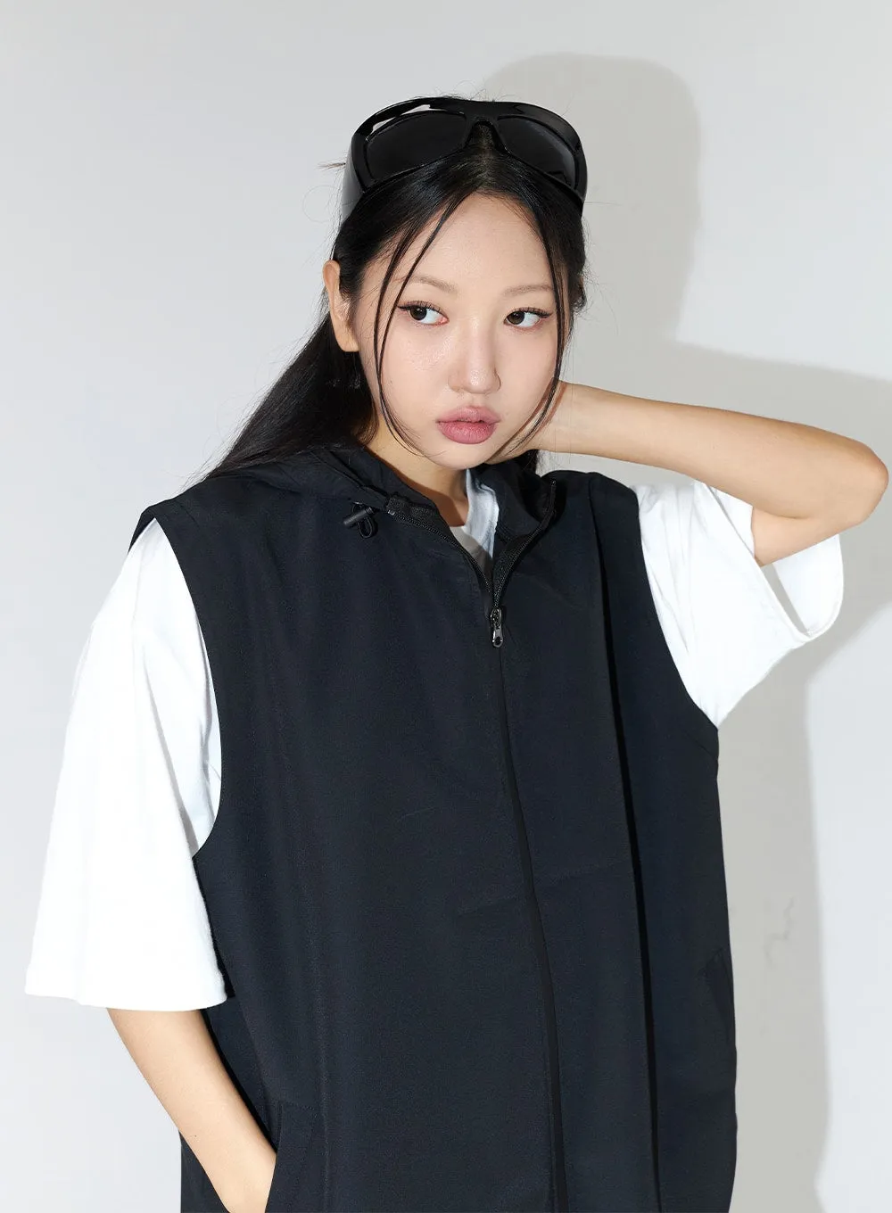 Oversized Hoodie Vest Unisex CL307