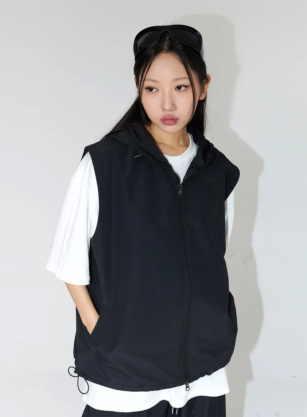 Oversized Hoodie Vest Unisex CL307