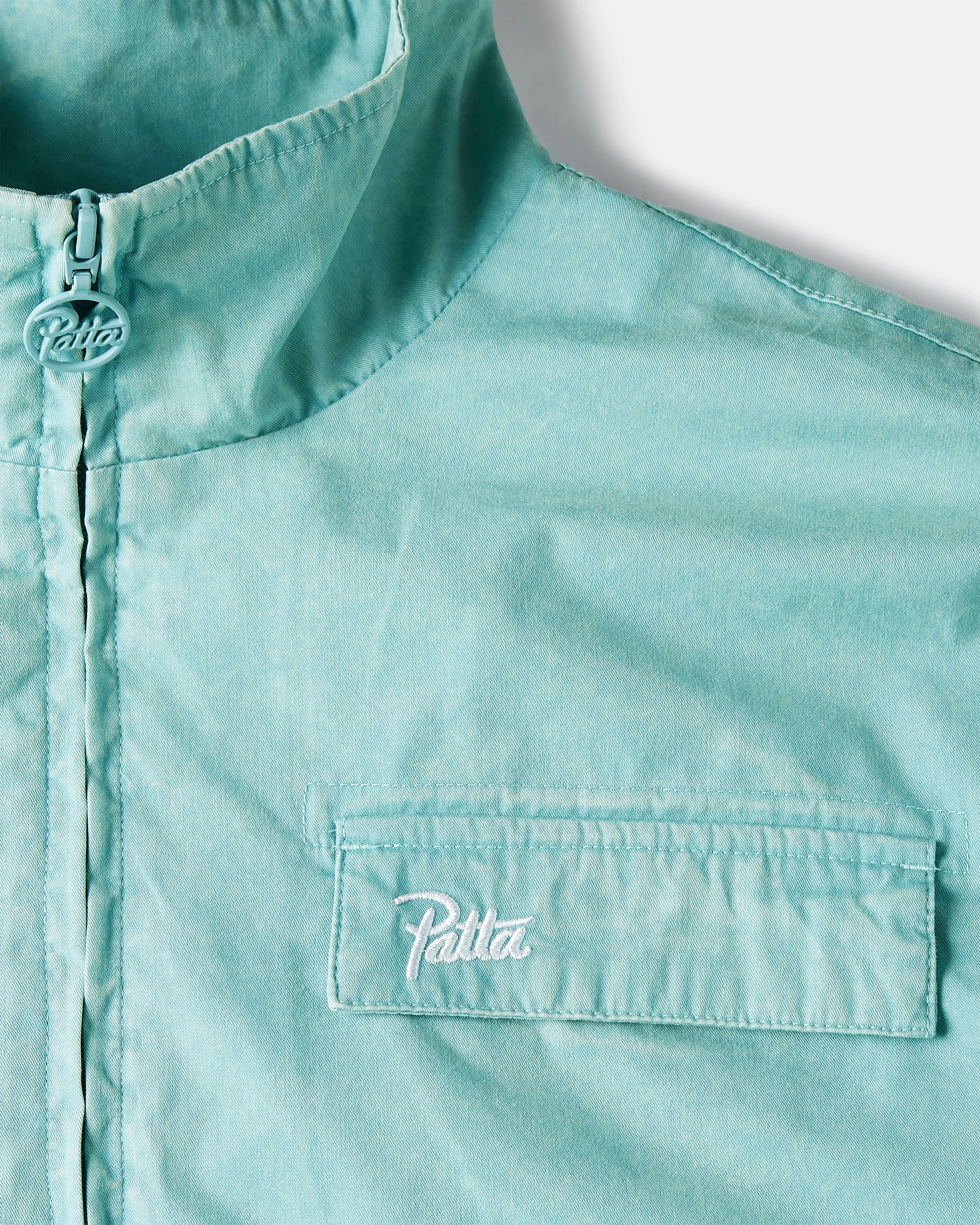 Patta Acid Washed Track Jacket (Blue Radiance)