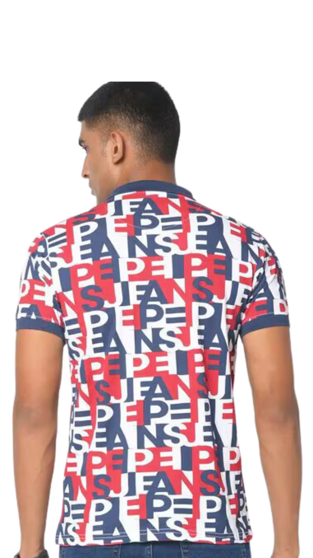 PEPE JEANS Regular Fit Brand Print Polo T-Shirt