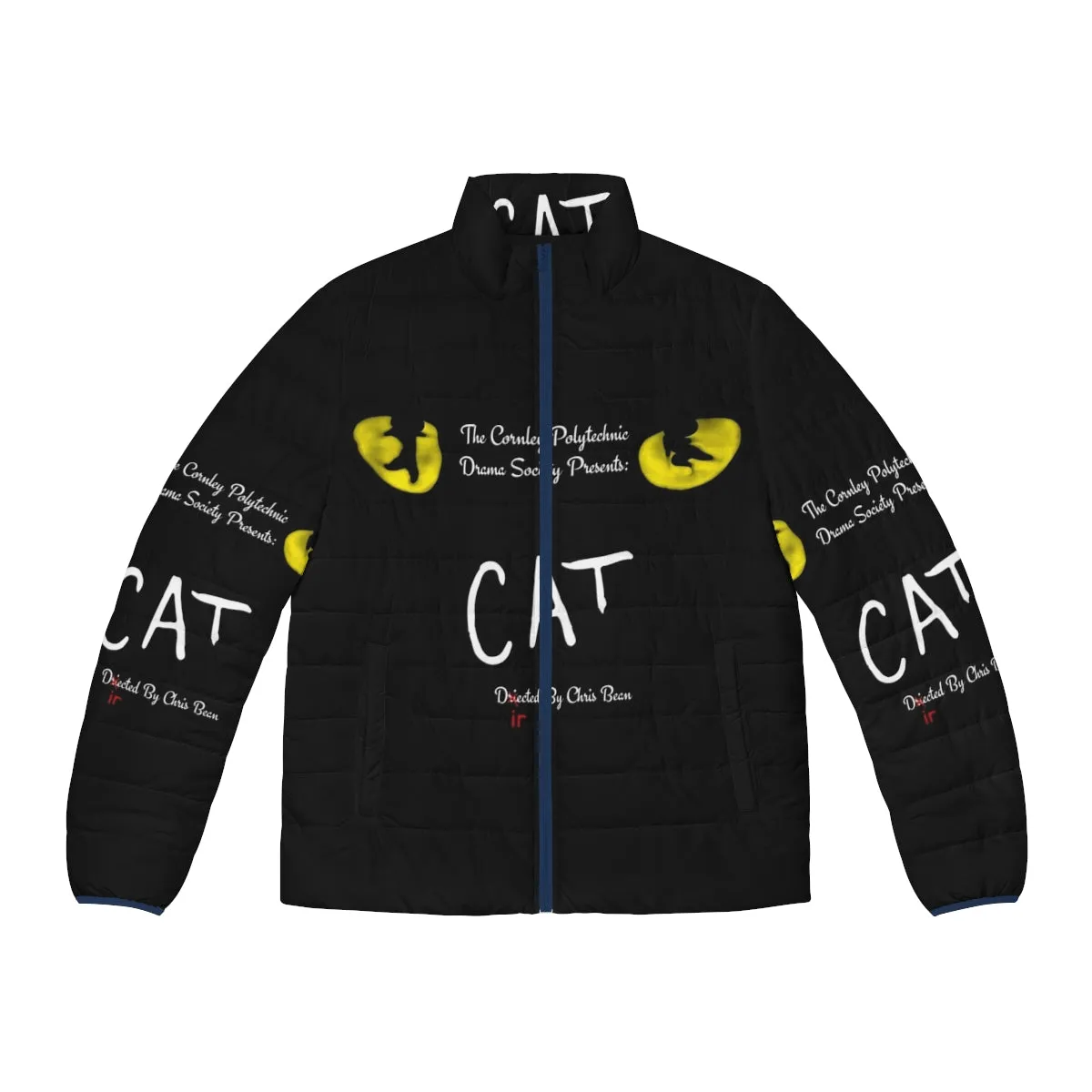 "Cat Inspired 'The Play That Goes Wrong' Puffer Jacket"