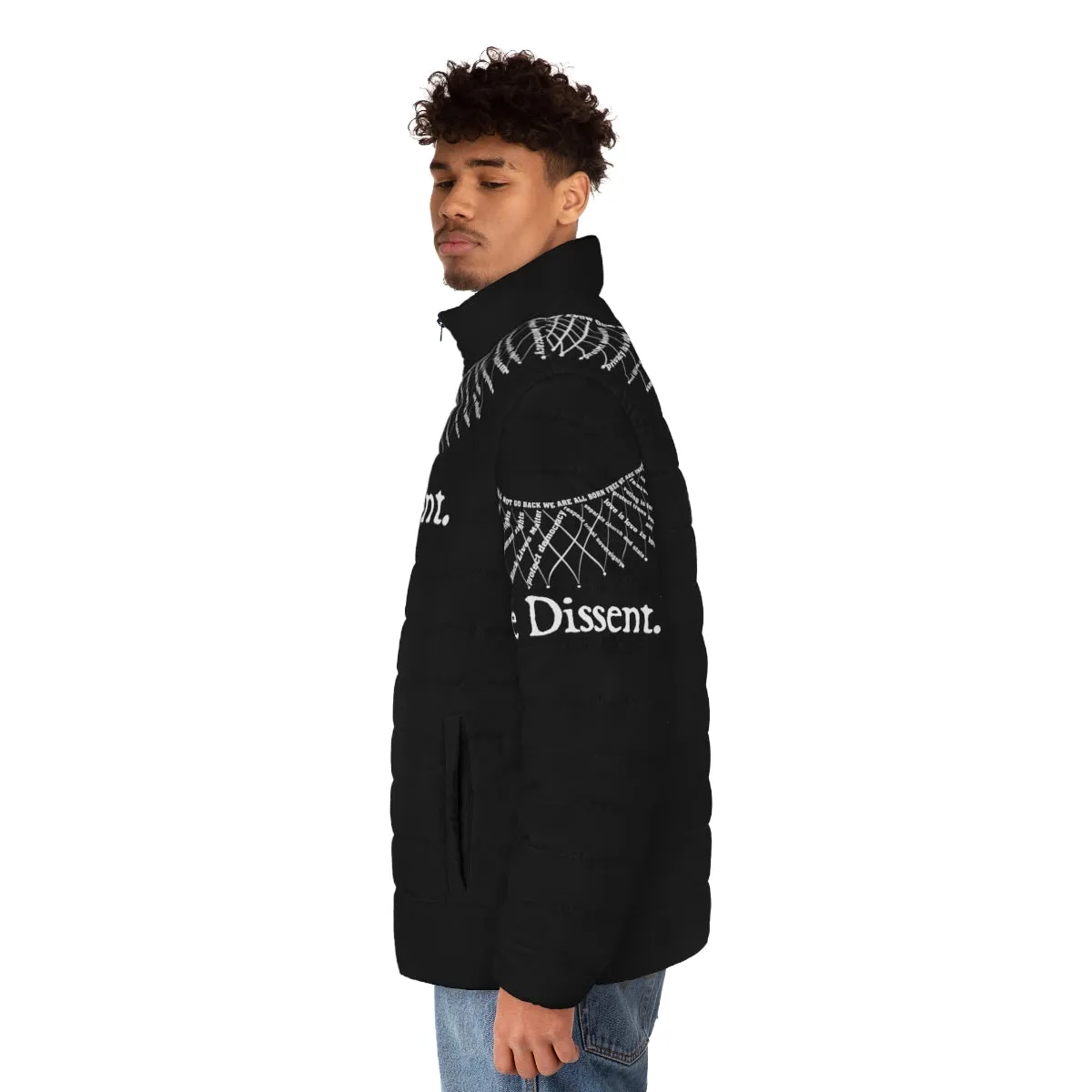 "Empower Your Voice: 'We Dissent' Puffer Jacket"