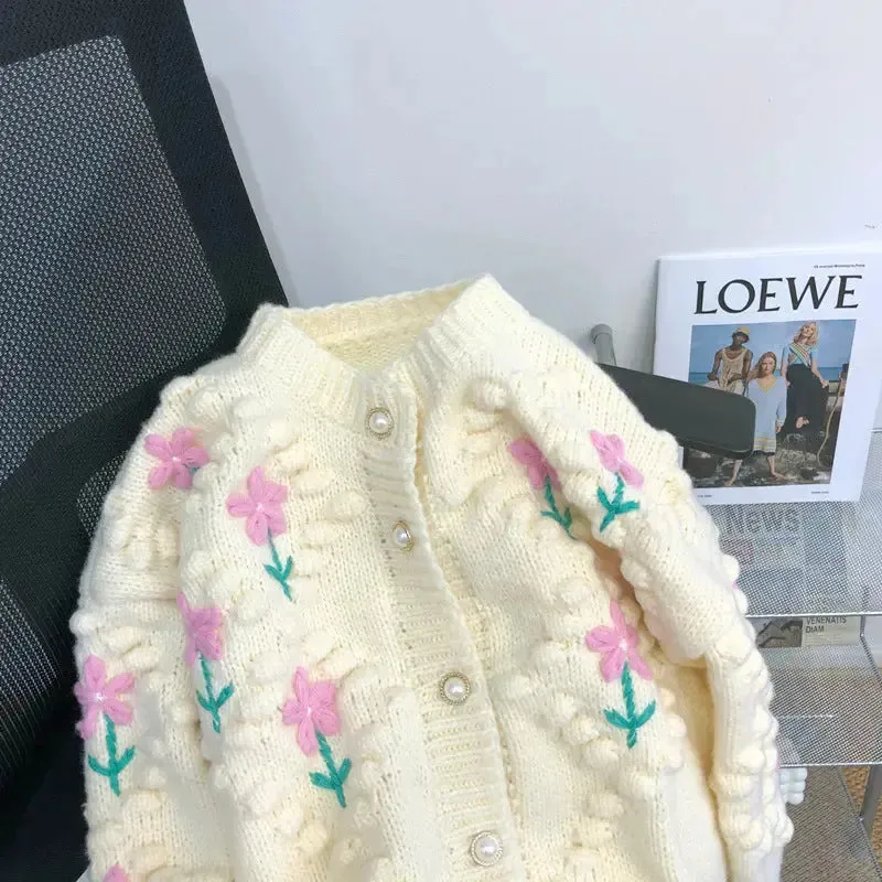 Retro Crochet Knitted Cardigan