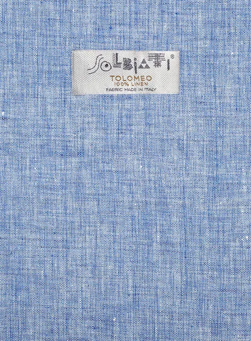 Solbiati Artic Blue Linen Suit