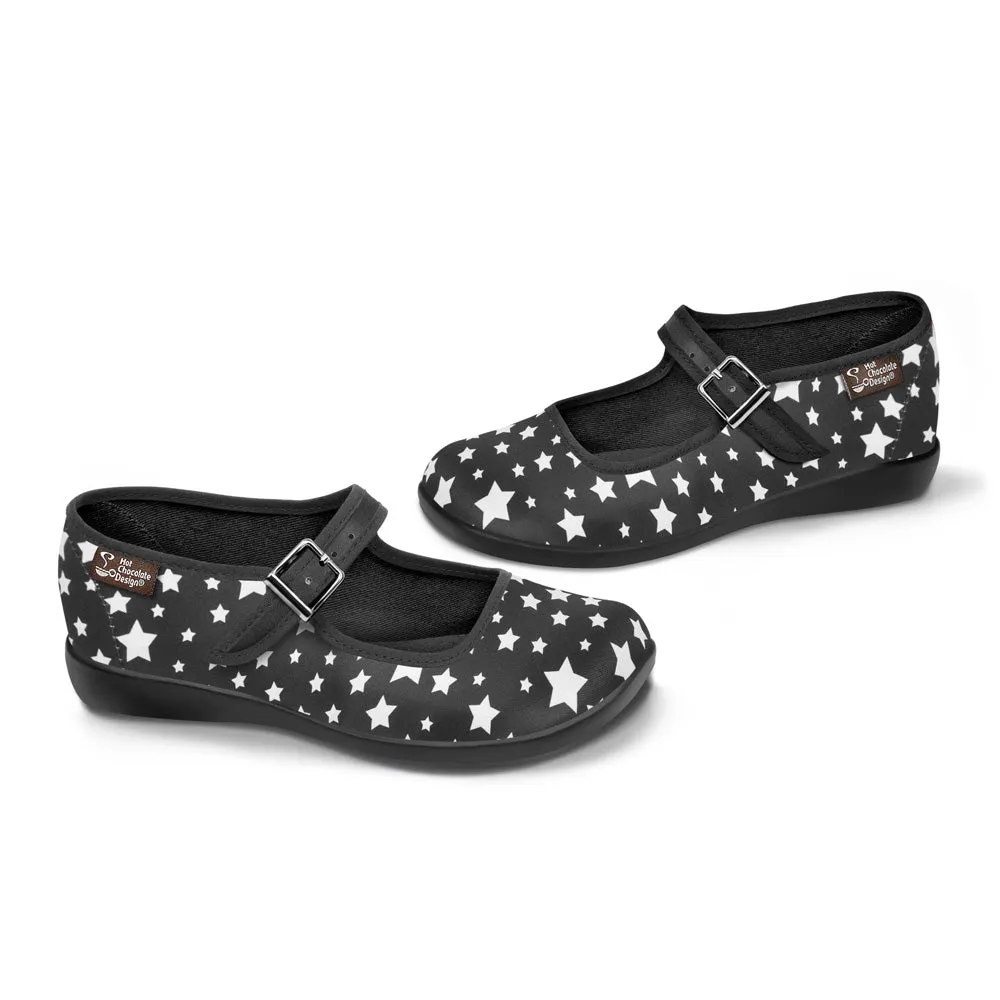 Starlight Black Women's Mary Jane Flats